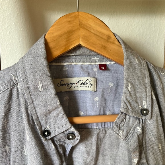 Cactus print Button down S - Picture 2 of 2